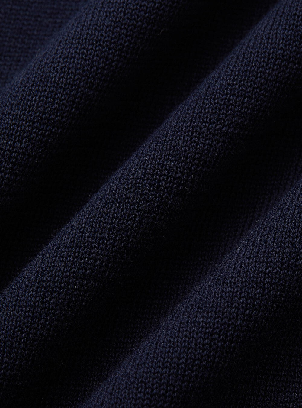 Mens Knitted Polo Shirt Collarless Flexible Fit