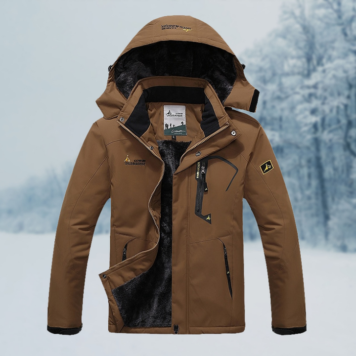 Mens Windproof Winter Jacket Insulated Warm Fit