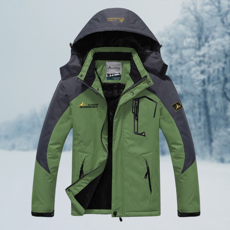 Mens Windproof Winter Jacket Insulated Warm Fit