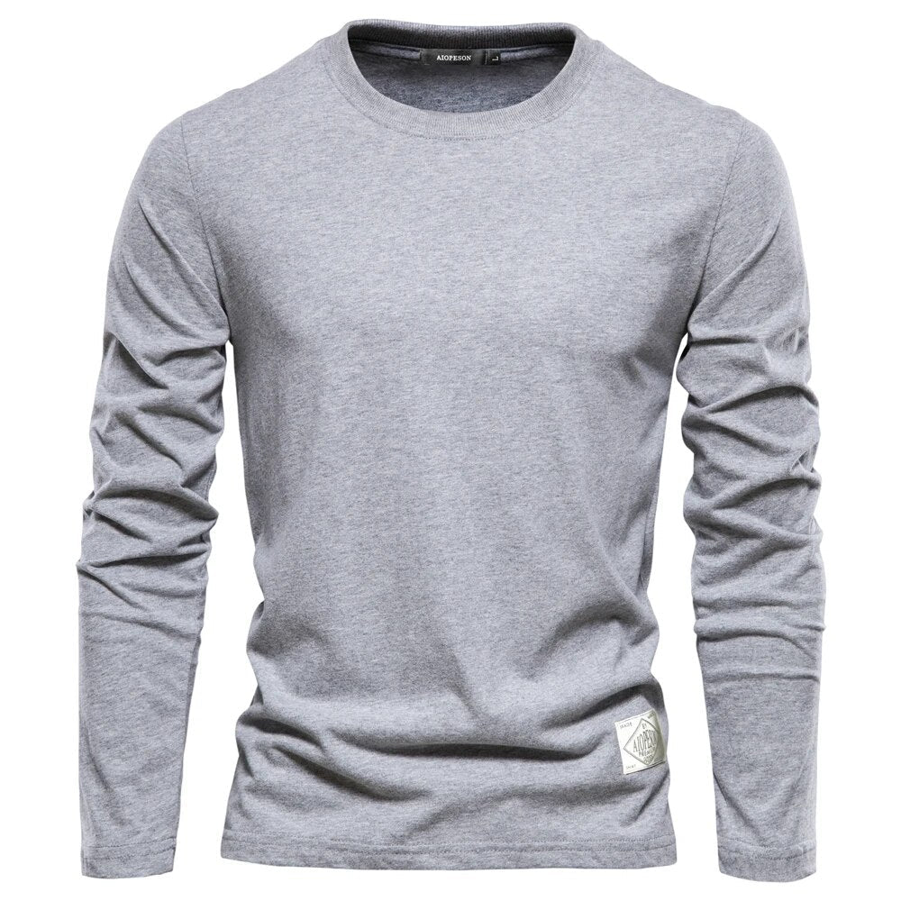 Mens Long-Sleeve T-Shirt Cotton Classic Fit