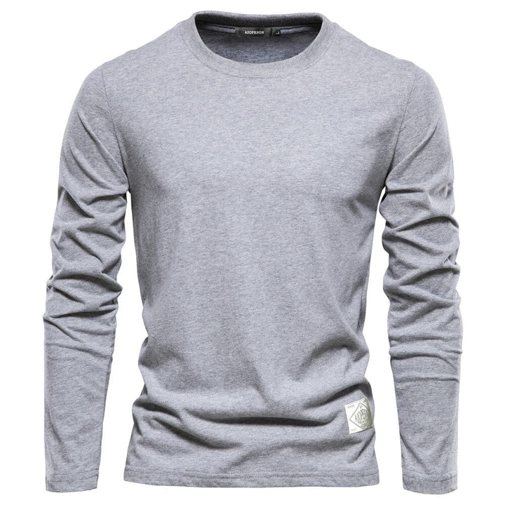 Mens Long-Sleeve T-Shirt Cotton Classic Fit