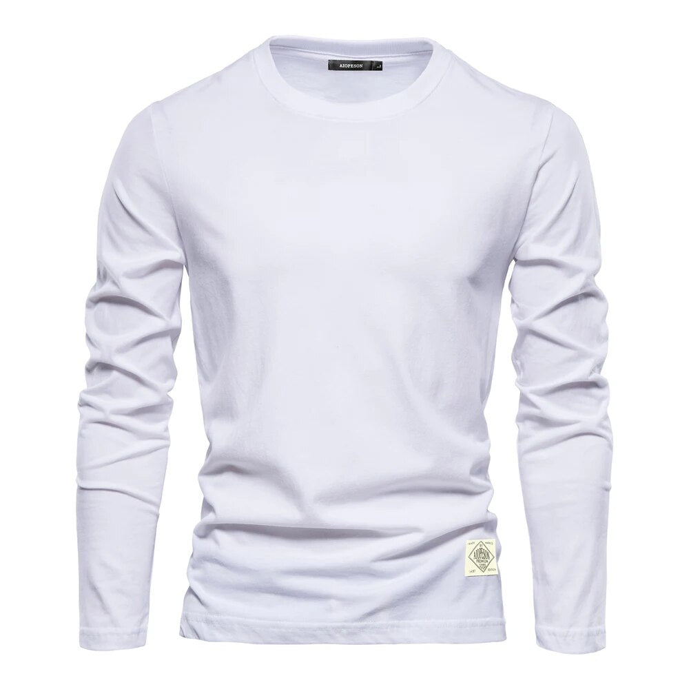 Mens Long-Sleeve T-Shirt Cotton Classic Fit