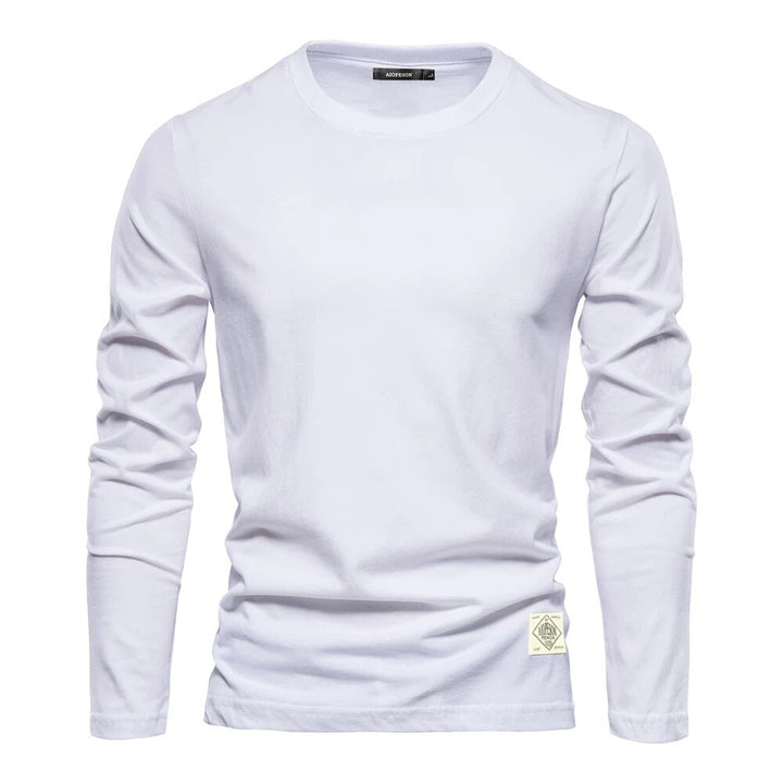 Mens Long-Sleeve T-Shirt Cotton Classic Fit