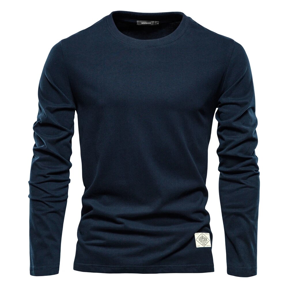 Mens Long-Sleeve T-Shirt Cotton Classic Fit