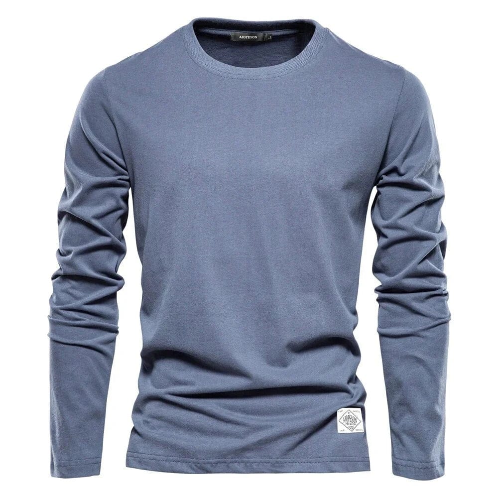 Mens Casual Long Sleeve Shirt Relaxed Fit