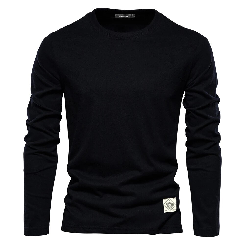 Mens Long-Sleeve T-Shirt Cotton Classic Fit
