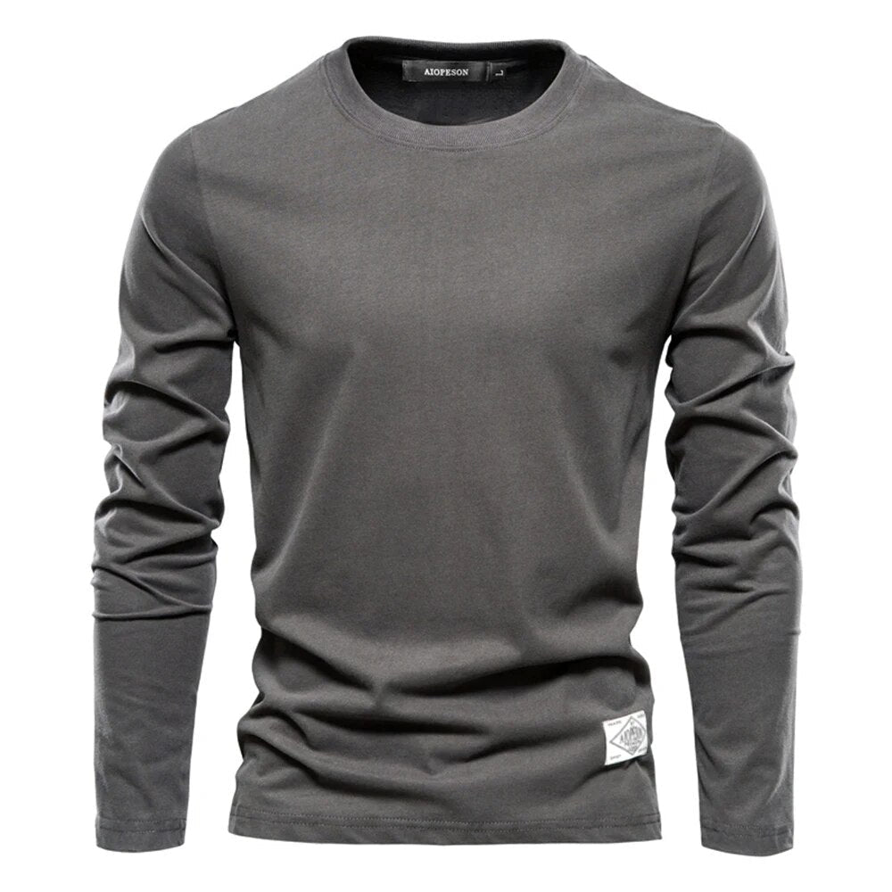 Mens Long-Sleeve T-Shirt Cotton Classic Fit
