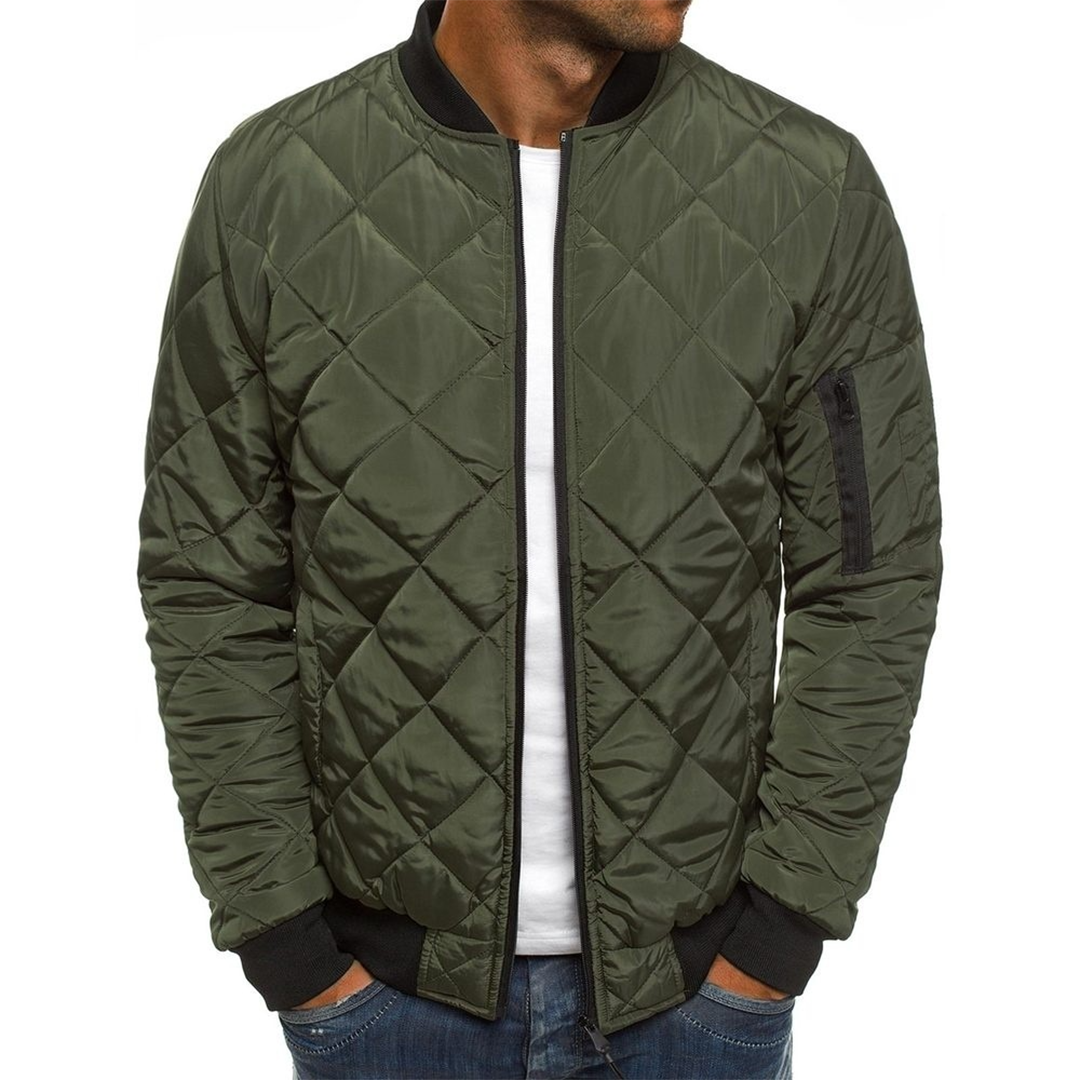 Mens Bomber Jacket Padded Warm Fit