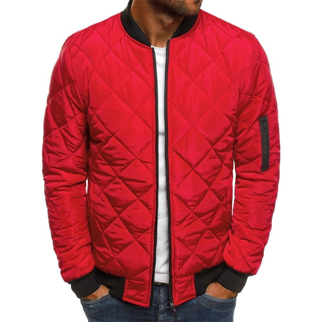 Mens Bomber Jacket Padded Warm Fit