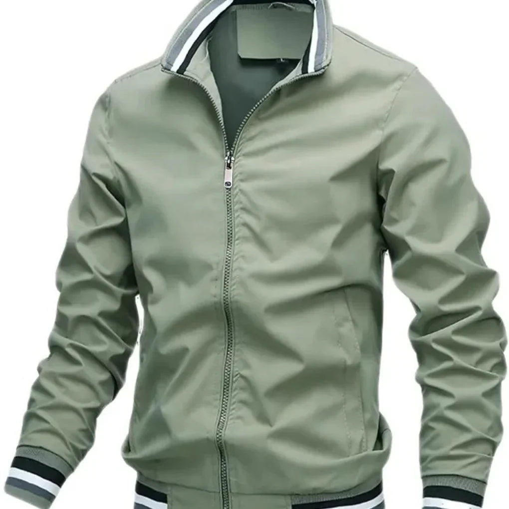 Mens Transitional Jacket with Collar Detail