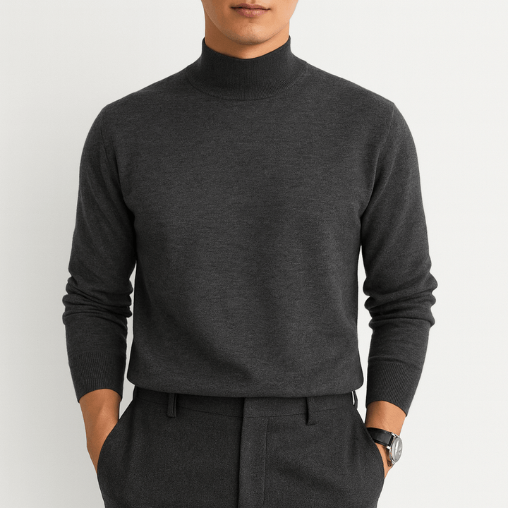 Unisex Turtleneck Sweater Blend Knit - BritishMode
