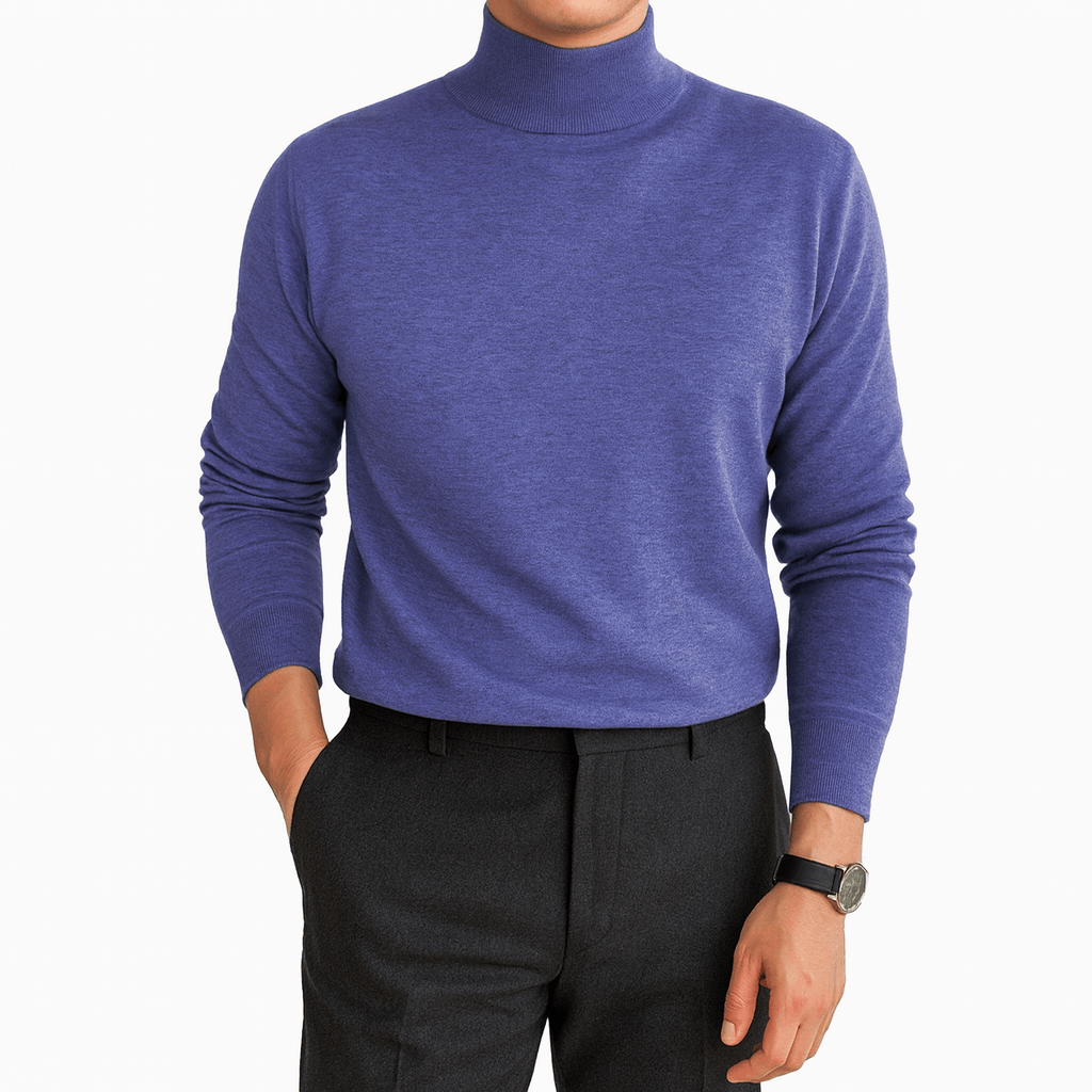 Unisex Turtleneck Sweater Blend Knit