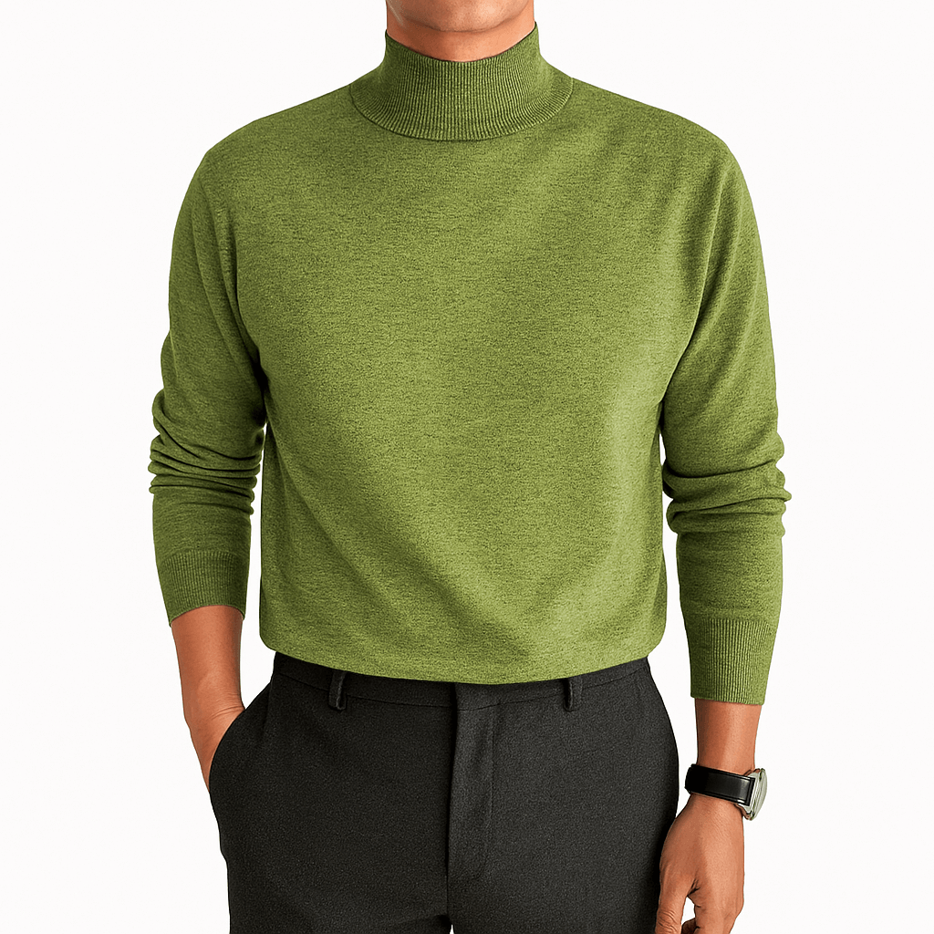 Unisex Turtleneck Sweater Blend Knit