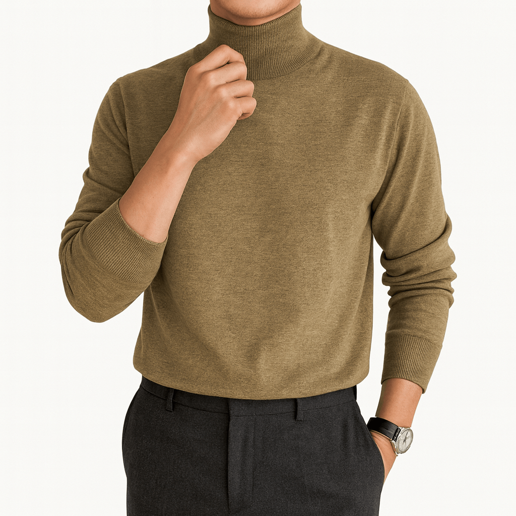 Unisex Turtleneck Sweater Blend Knit