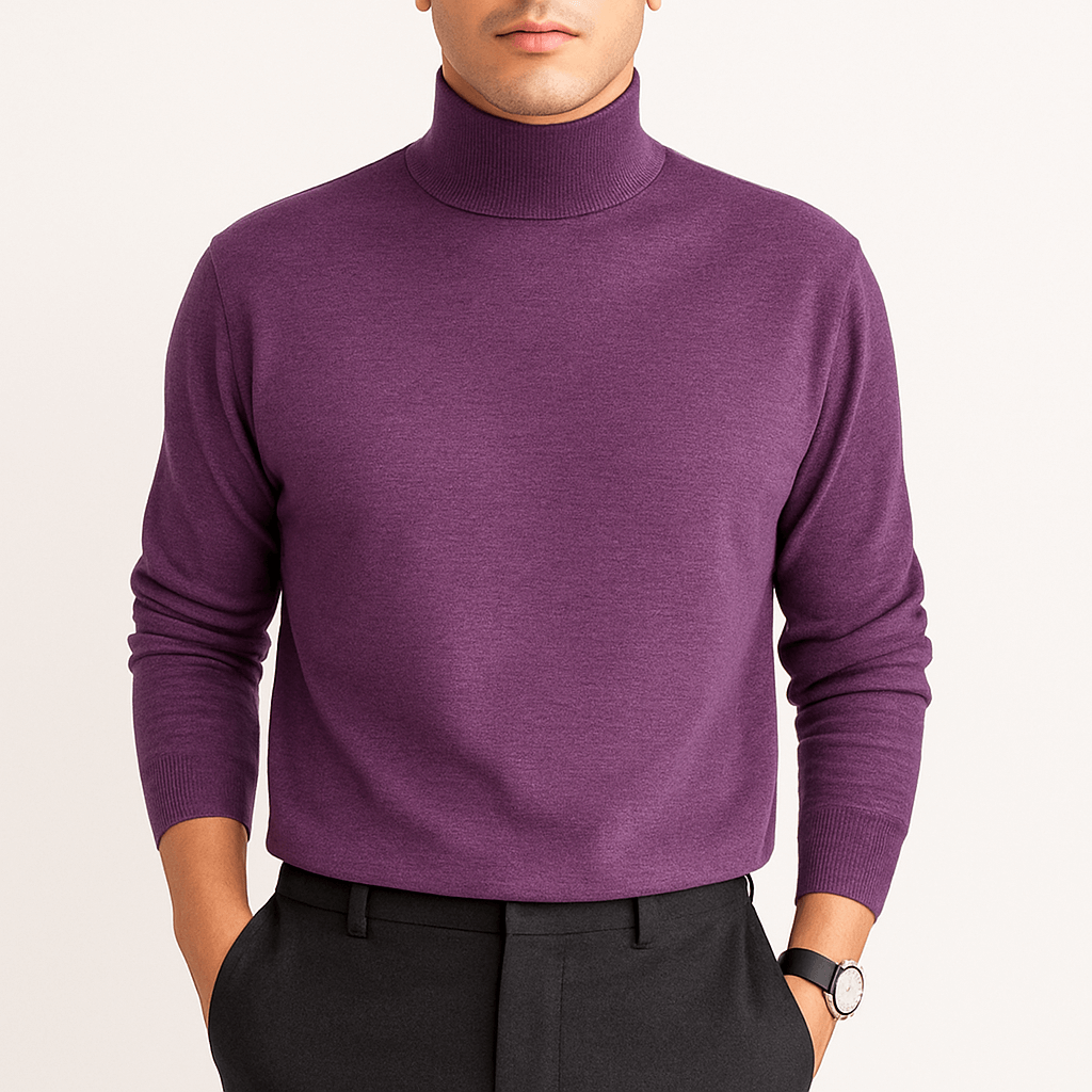 Unisex Turtleneck Sweater Blend Knit