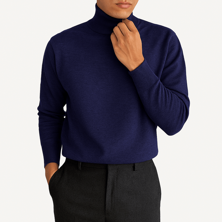 Unisex Turtleneck Sweater Blend Knit
