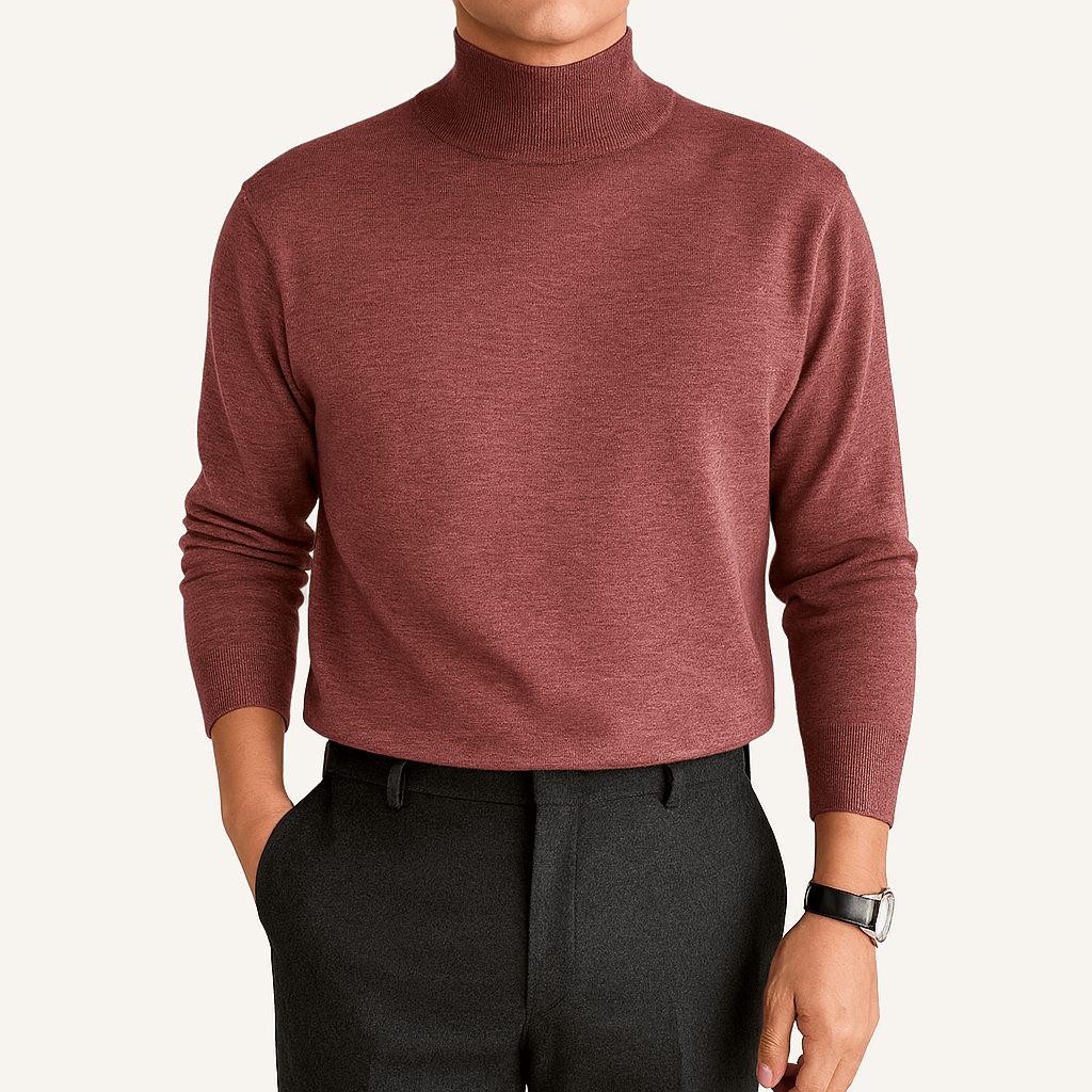 Unisex Turtleneck Sweater Blend Knit