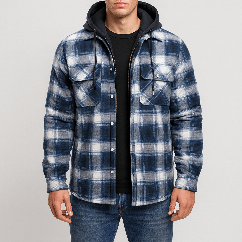 Unisex Bomber Jacket Plaid Pattern Casual Fit - BritishMode