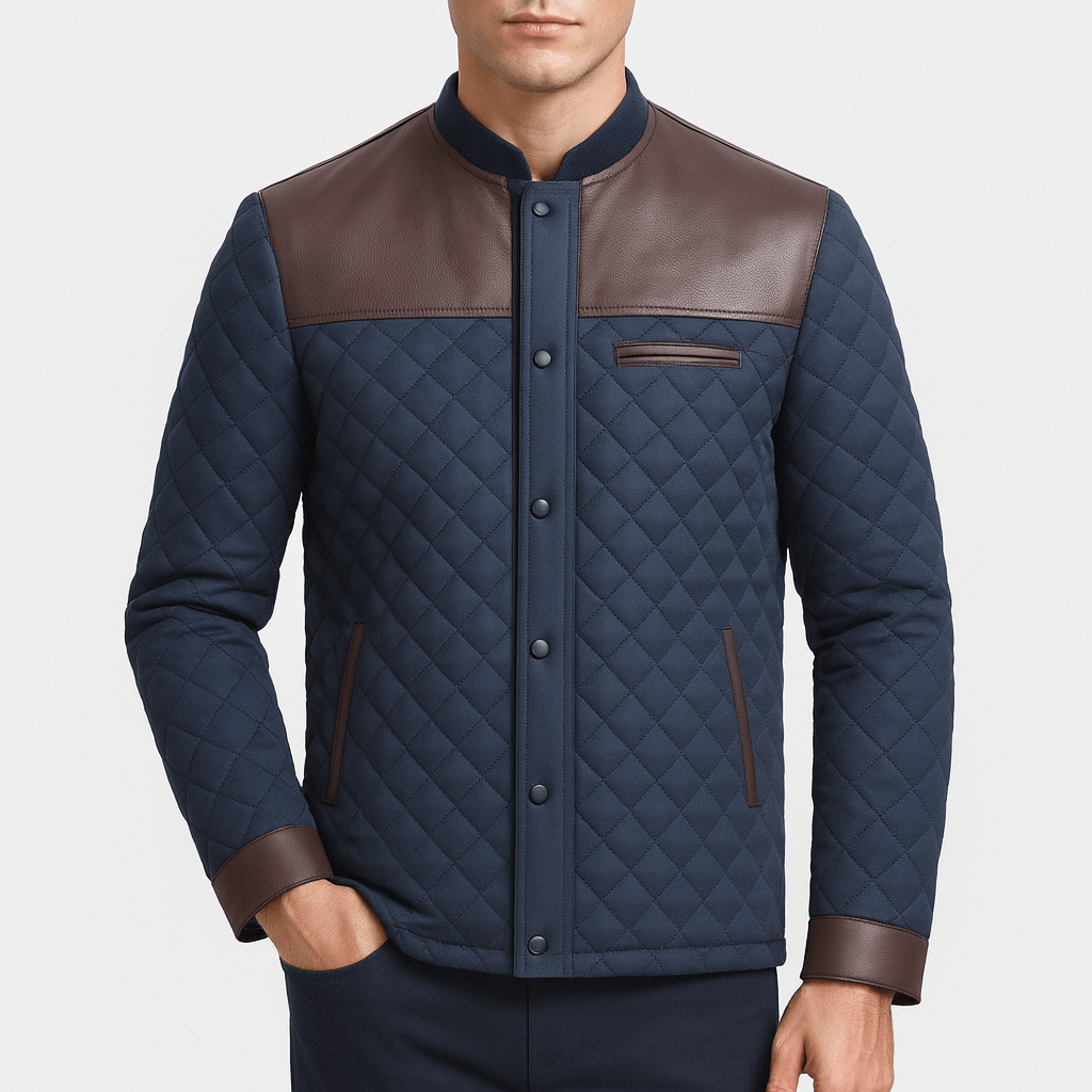 Unisex Quilted Jacket Button-Down Fit - BritishMode