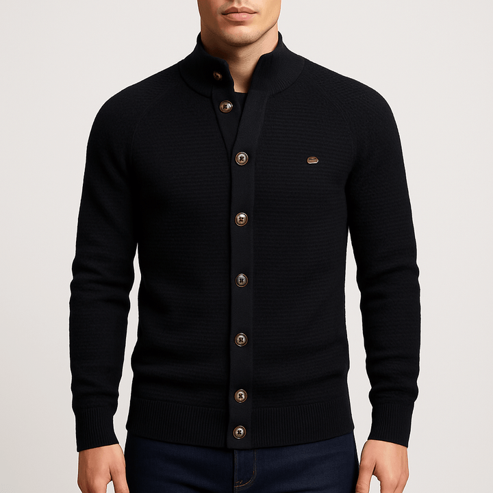 Womens Knit Cardigan with Buttons Classic Fit - BritishMode