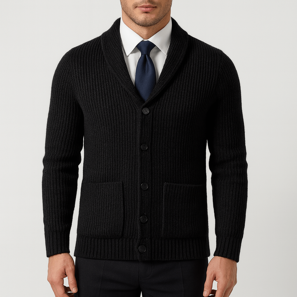 Womens Knit Cardigan Button-Up Relaxed Fit - BritishMode
