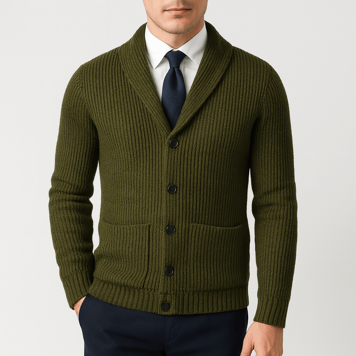 Womens Knit Cardigan Button-Up Relaxed Fit