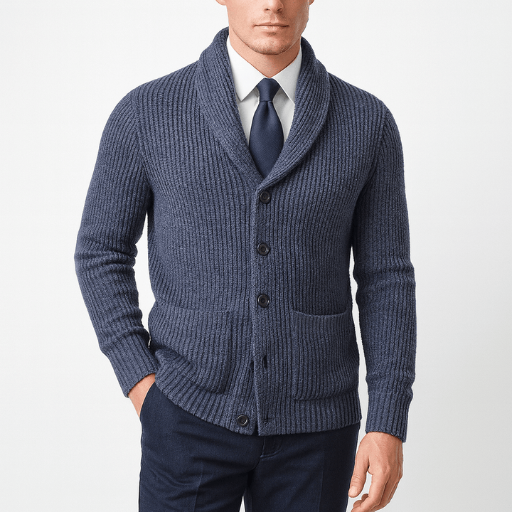 Womens Knit Cardigan Button-Up Relaxed Fit