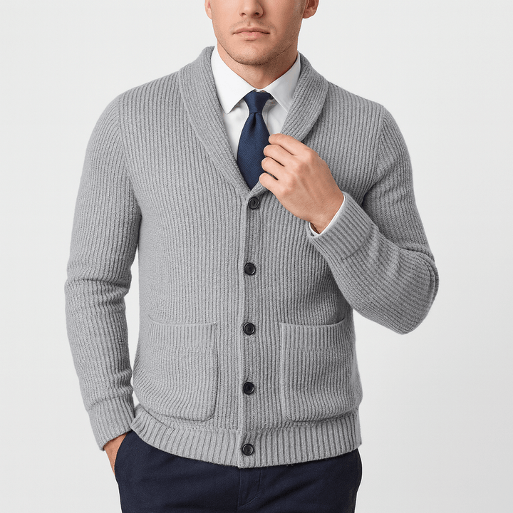 Womens Knit Cardigan Button-Up Relaxed Fit