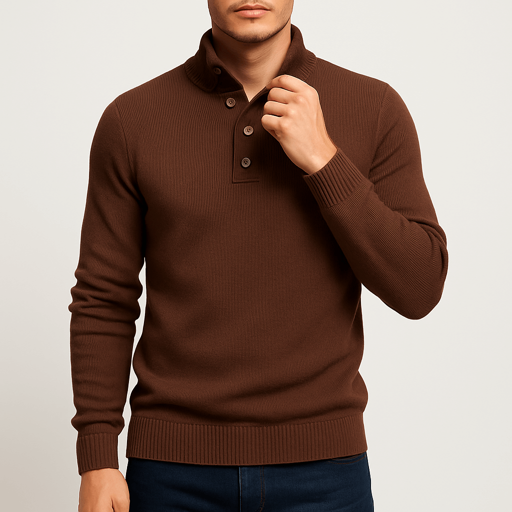 Womens Knitted Jumper Button-Up Fit