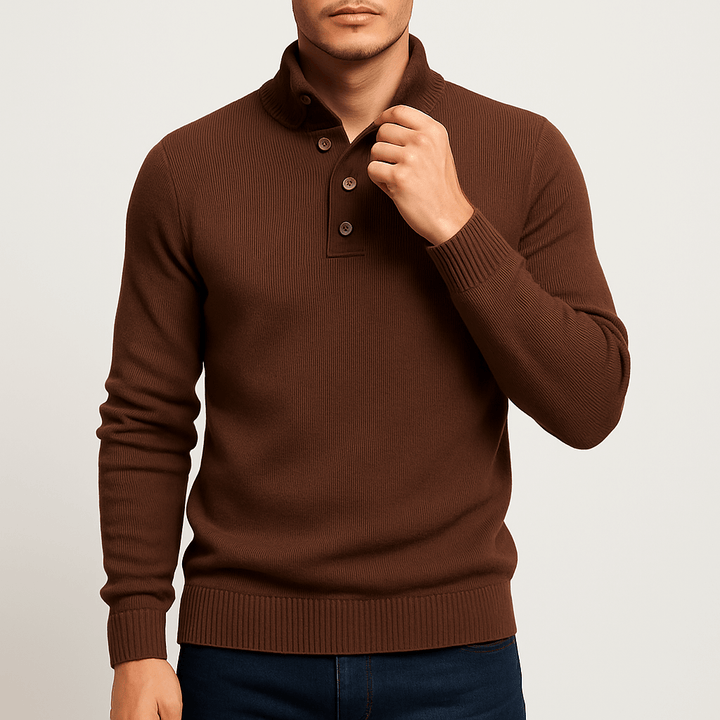 Womens Knitted Jumper Button-Up Fit