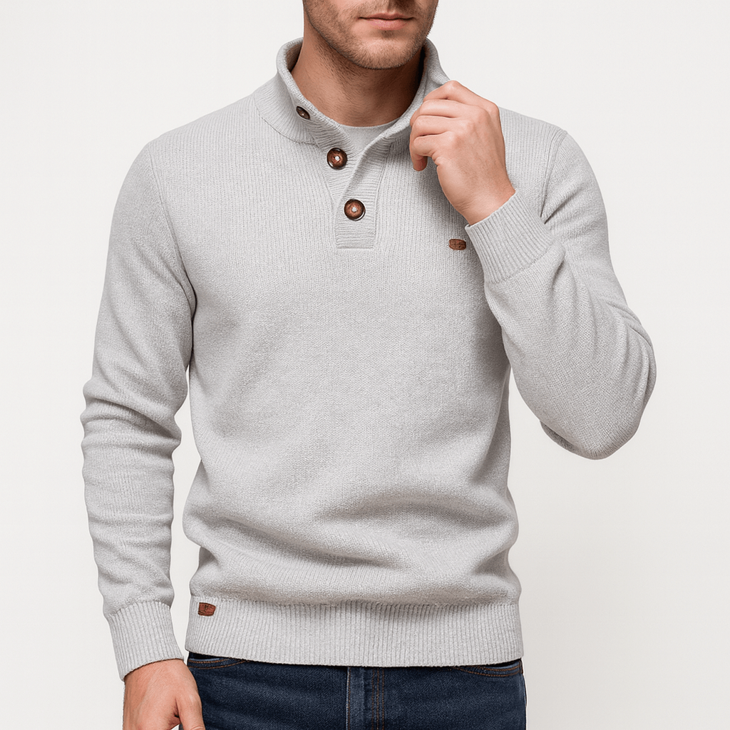 Womens Knitted Jumper Button-Up Fit