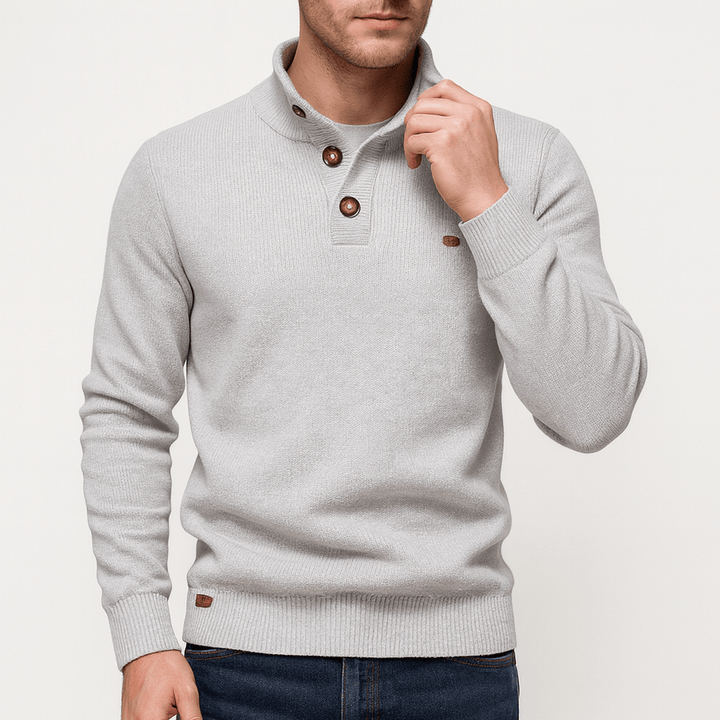 Womens Knitted Jumper Button-Up Fit