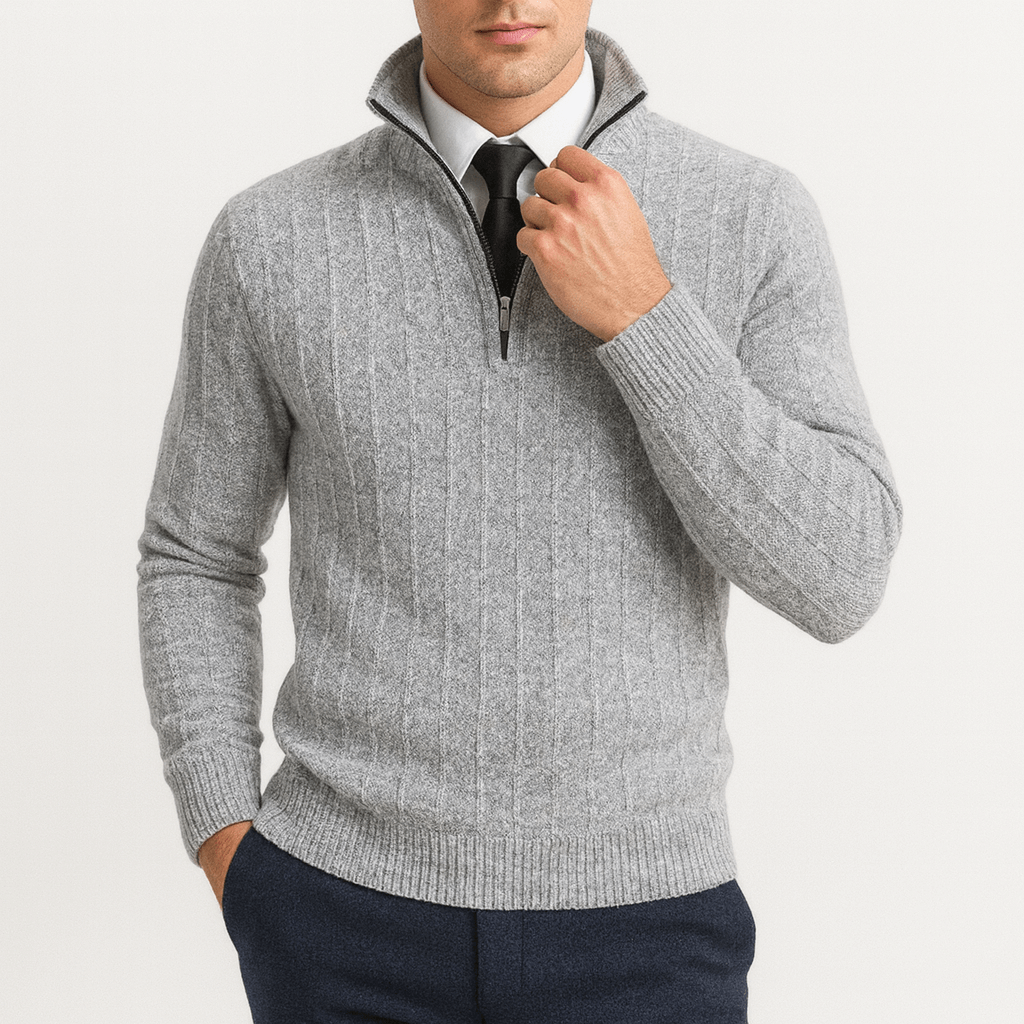 Womens Cable Knit Sweater Crewneck Soft - BritishMode
