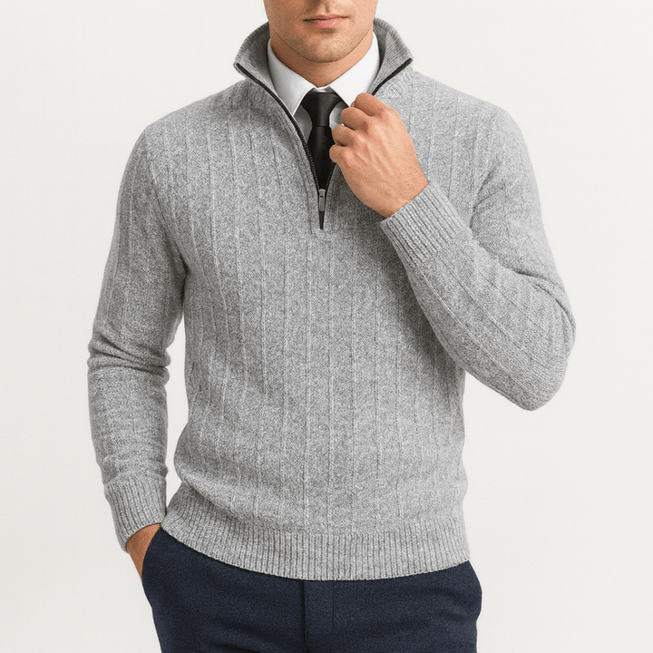 Womens Cable Knit Sweater Crewneck Soft - BritishMode