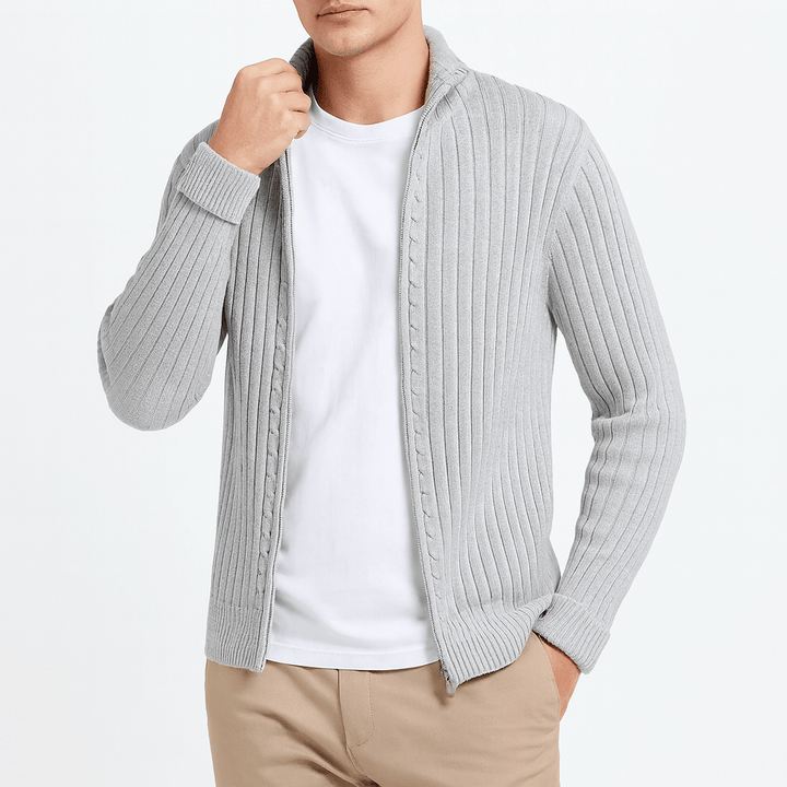 Womens Classic Cardigan Sweater Cotton Blend Regular Fit - BritishMode