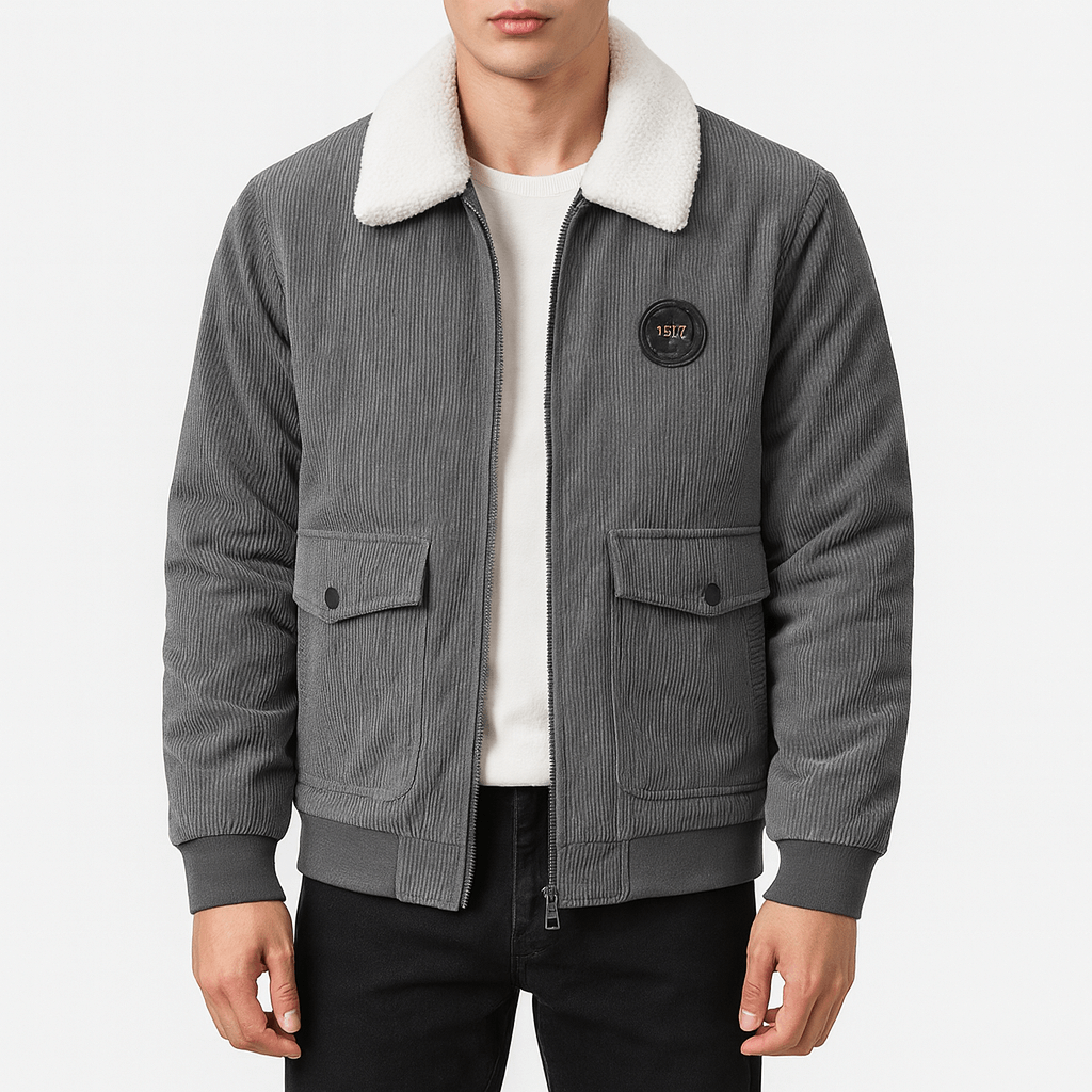 Mens Wool Corduroy Jacket Relaxed Fit - BritishMode