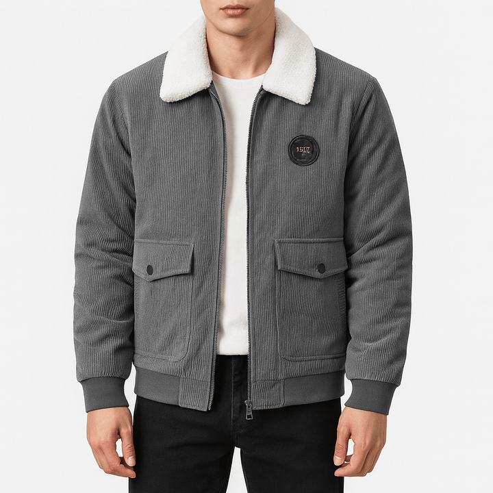 Mens Wool Corduroy Jacket Relaxed Fit - BritishMode