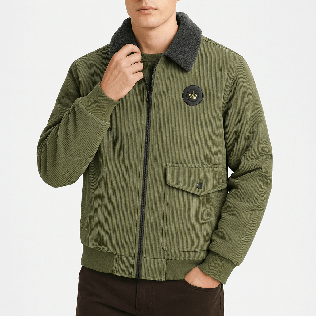 Mens Wool Corduroy Jacket Relaxed Fit