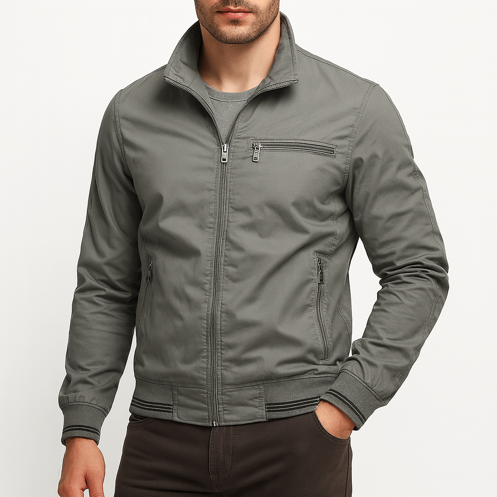 Unisex Cotton Zip Jacket Regular Fit