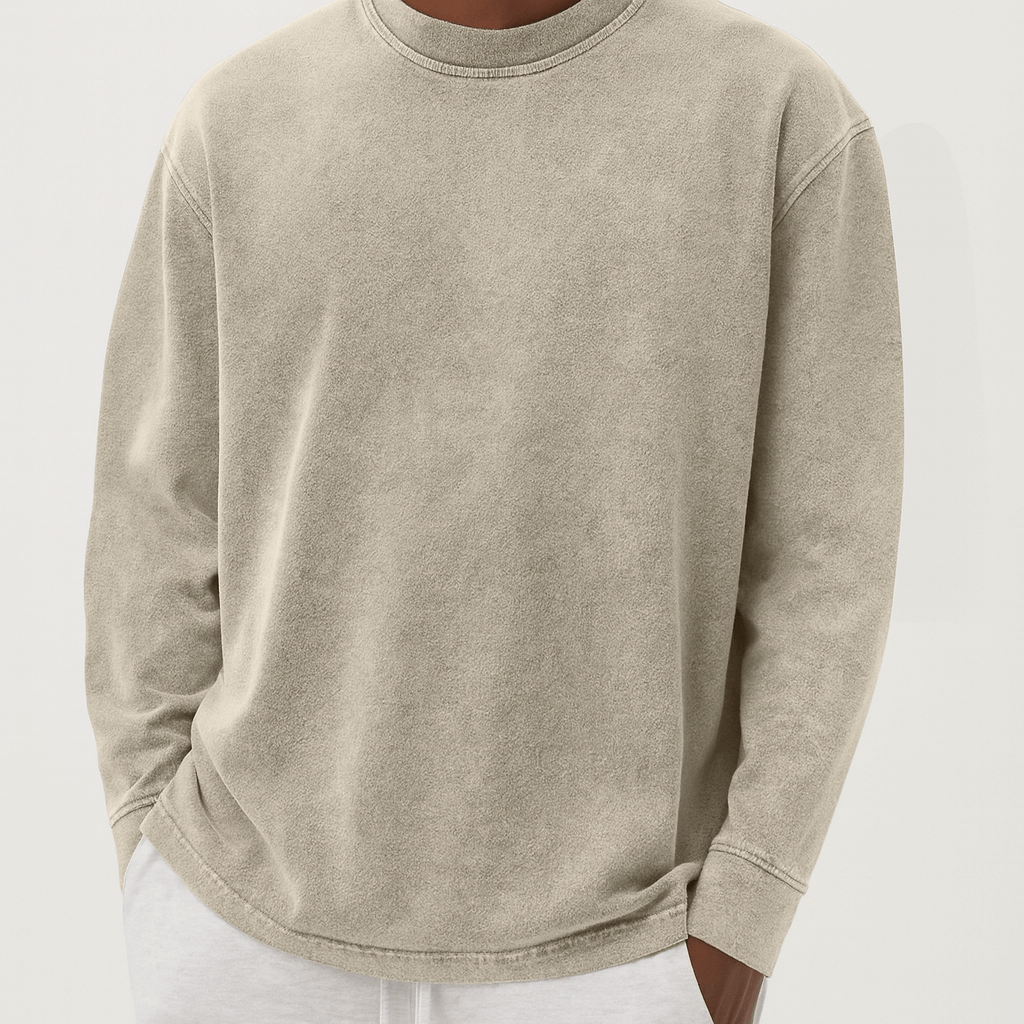 Unisex Crew Neck Knit Sweater Soft