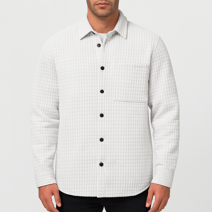 Mens Shirt Jacket Cotton Relaxed Fit - BritishMode