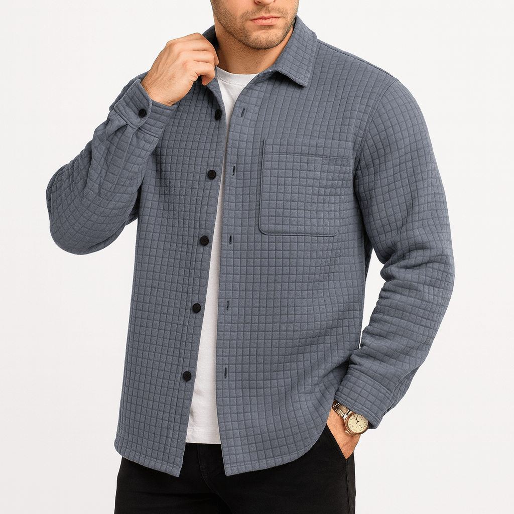 Mens Shirt Jacket Cotton Relaxed Fit
