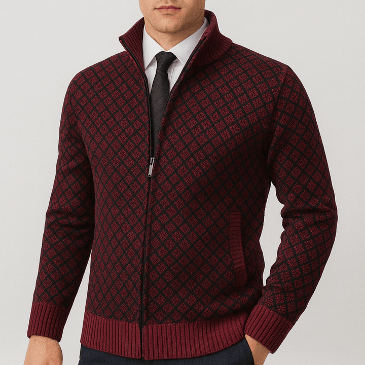 Womens Fitted Zip Cardigan Knit Long Sleeve