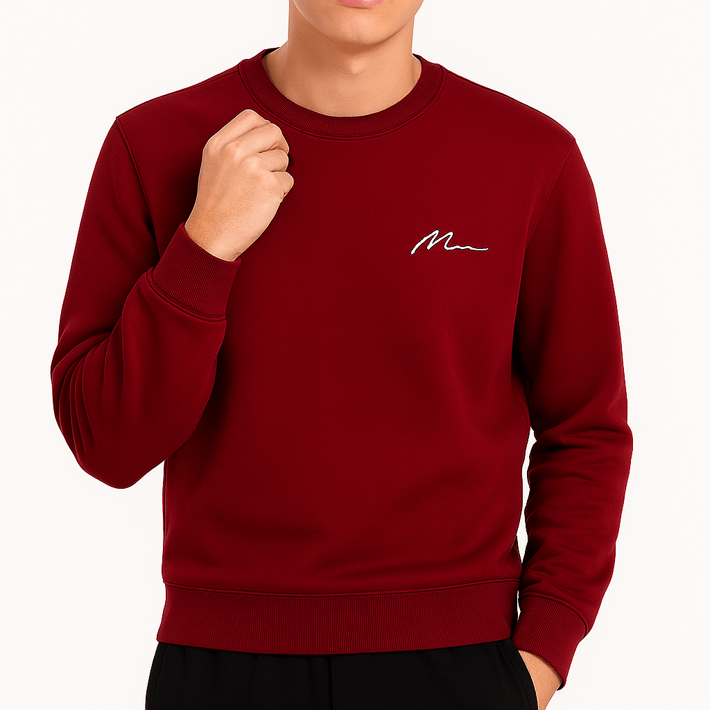 Unisex Sweatshirt Fleece-Lined Regular Fit - BritishMode