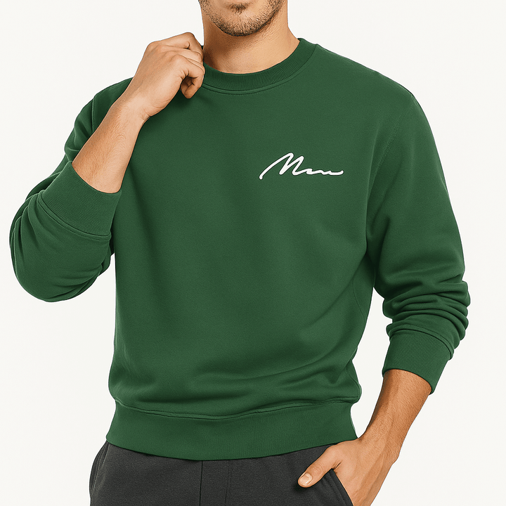 Unisex Sweatshirt Fleece-Lined Regular Fit