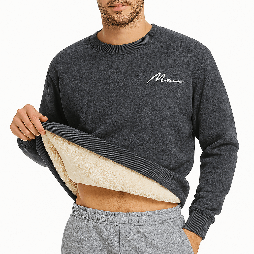 Unisex Sweatshirt Fleece-Lined Regular Fit