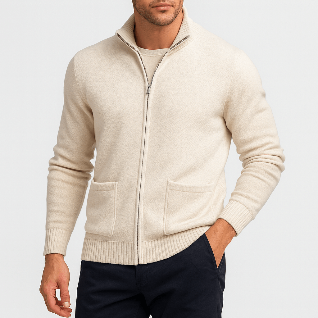 Unisex Full-Zip Cotton Cardigan Regular Fit