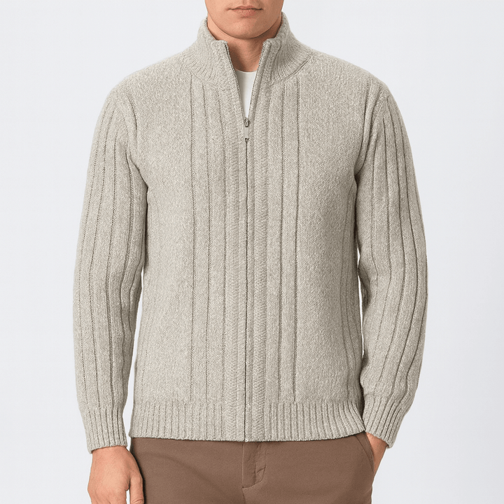 Unisex Full-Zip Fleece Cardigan Casual Fit