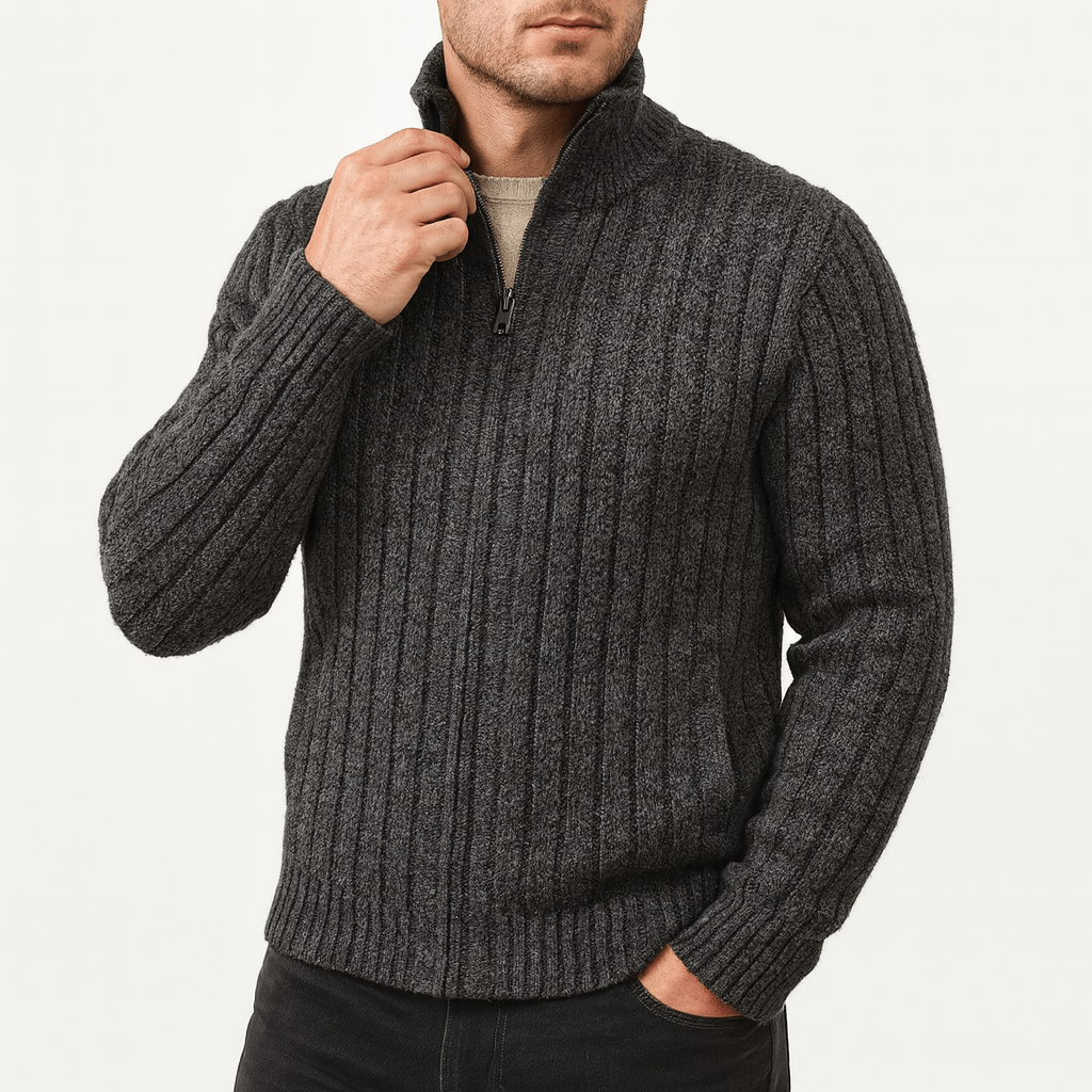 Unisex Full-Zip Fleece Cardigan Casual Fit