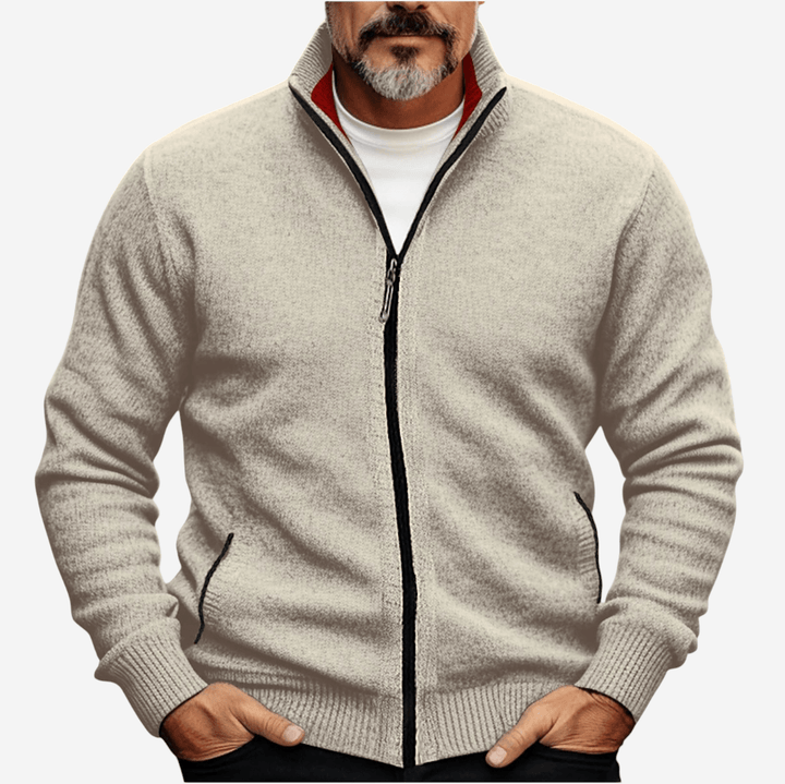 Womens Full-Zip Knit Cardigan Relaxed Fit - BritishMode